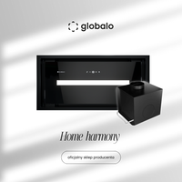 Okap kuchenny GLOBALO Saredo 60.1 Black + Turbina TW 1.2