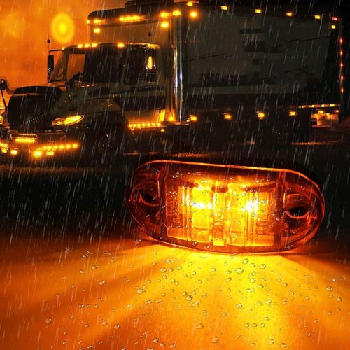 10x LAMPA OBRYSOWA OBRYSÓWKA DIODOWA LED POMARAŃCZOWA + ZESTAW ŚRUBEK na Arena.pl