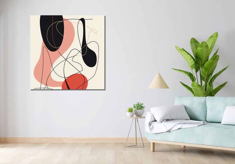 Obraz 100x100cm Wibracje Abstrakcji zdjęcie 2