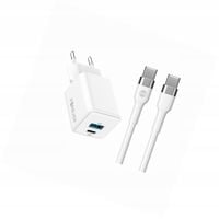 Szybka ładowarka GaN 20W 2 wejścia długim z kablem 2m do iPhone 17e