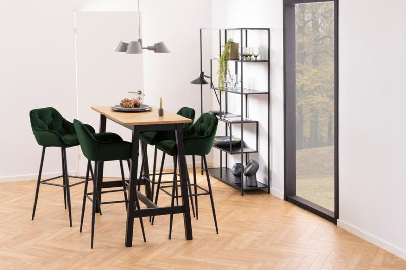 Krzesło barowe Brooke VIC zielone glamour zdjęcie 2