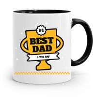 Kubek Czarny Prezent Na Dzień Ojca Best Dad Z Nadrukiem Ze Zdjęciem