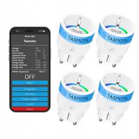 NOUS A8T Gniazdko WiFi Tasmota ESP32 pomiar energii MQTT 2300W Alexa, 4szt