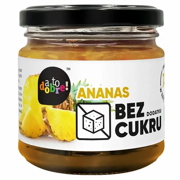 Ananas bez Dodatku Cukru o Konsystencji Konfitury A To Dobre!, 195g zdjęcie 1