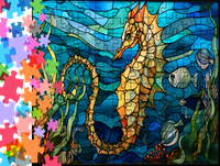 Puzzle tradycyjne Zwierzęta - Konik Morski