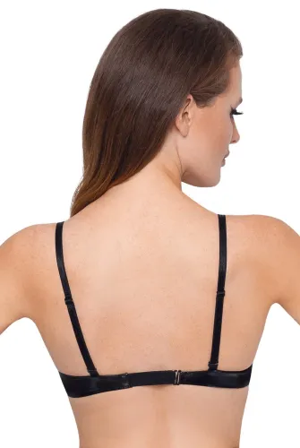 black level biustonosz vinylowy 80c czarny regulowane ramiączka na Arena.pl