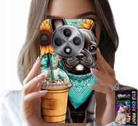 ETUI DO OPPO RENO12 F / 12FS 5G - BULDOG COFFI LOVE, SŁONECZNIKI, PSI CASE