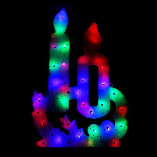 wisząca ozdoba xxl świecznik multikolor lampki led 9091 na Arena.pl