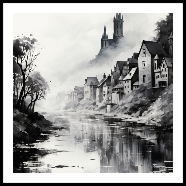 Plakat 50x50cm Mglisty Refleks zdjęcie 3