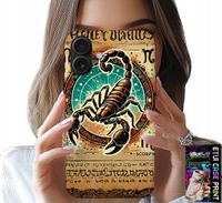 ETUI DO IPHONE 16 PLUS - SKORPION ZNAK ZODIAKU ASTRONOMIA + FOLIA