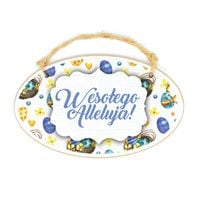 tabliczka owalna wesołego alleluja!