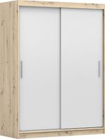 Szafa przesuwna VISTA 04 150x61 ARTISAN/BIAŁY półki pojemna PRODUCENT