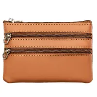 skórzane etui na klucze w jasno brązowym kolorze