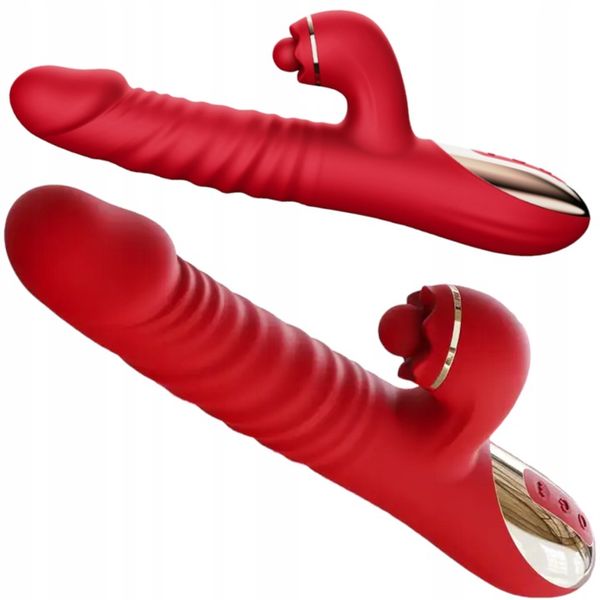 Damski Wibrator Obrotowo-Posuwisty 3w1 - 10 Trybów Wibracji i Obrotu-Posuwu zdjęcie 1