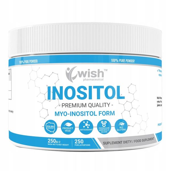 INOSITOL 100% CZYSTY Witamina B8 1000mg 250g zdjęcie 1