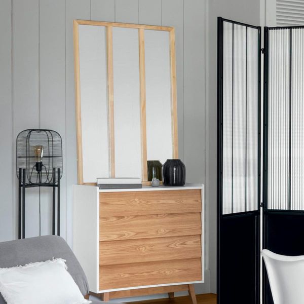 Lustro drewniane Nae 76x116cm zdjęcie 2