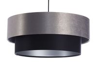 Lampa wisząca DOUBLE 40 czarna/szara
