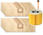 10x Worek do odkurzacza papierowy KARCHER WD3, WD3.200 MV 3 SE 4001 SE 4002