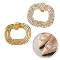 klipsy do butów z kryształkami, cyrkoniami 2 szt. kdb51