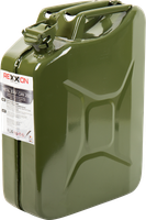 REXXON 20L KANISTER METALOWY BLASZYNY ZBIORNIK BAŃKA POJEMNIK NA PALIWO BENZYNĘ PŁYNY KARNISTER Z BLACHY STALOWEJ Z ATESTEM