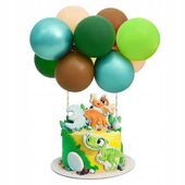 TOPPER BALONOWY NA TORT KOLOROWY DEKORACJA NA IMPREZĘ URODZINOWĄ