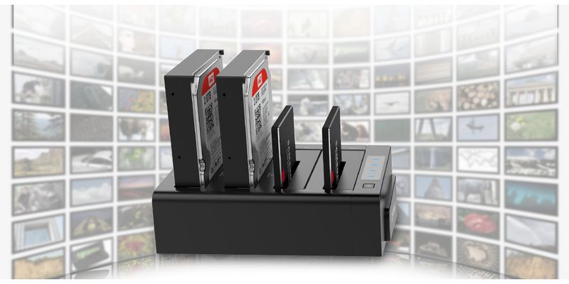 Orico Stacja klonująca 4*SATA 3,5" USB 5Gbps zdjęcie 5