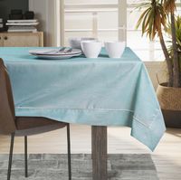 Obrus Plamoodporny VESTA Mankiet + Lamówka 110x160 błękitny AmeliaHome