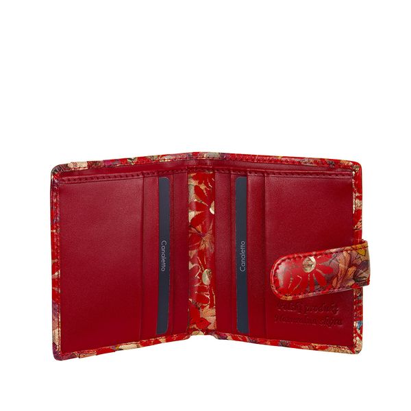 Czerwony portfel damski BajuBaj z naturalnej skóry licowej PD1042s132 zdjęcie 4