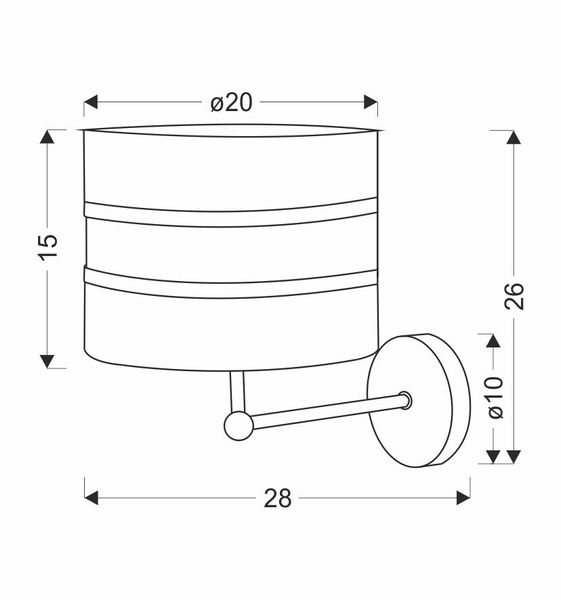 Andy lampa kinkiet czarny 1x40W E27 abażur czarny+złoty zdjęcie 5
