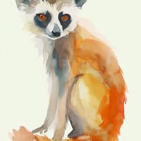 Plakat 60x60cm Lemurek