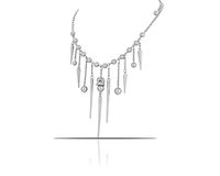 naszyjnik z kulkami i sopelkami (c23/zim/53ag)