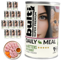 BULTI Daily Meal Kitten mokra karma dla kociąt Królik 12x400g Pełnoporcjowa