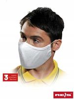 maseczka wielokrotnego użytku / biała / mas-safer