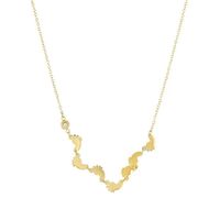 Celebrytka - naszyjnik Blueberry Stópki stal