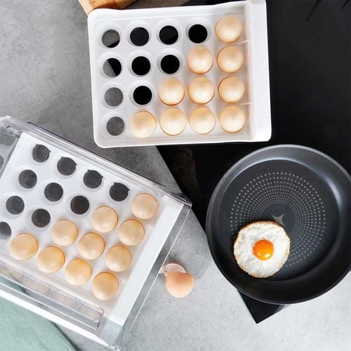 dwupoziomowy organizer pojemnik do lodówki na 40 jajek 229164 na Arena.pl