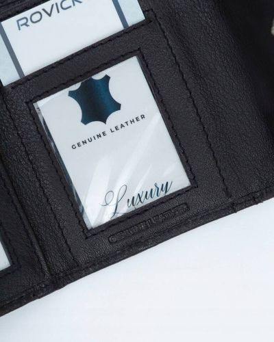 elegancki, mały portfel damski na zatrzask ze skóry naturalnej - rovicky na Arena.pl