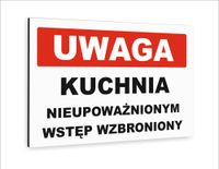 Tablica Tabliczka znak informacyjny 40x30 NIEUPOWAŻNIONYM WSTĘP WZBRONIONY