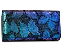 duży, skórzany portfel damski na zatrzask - peterson