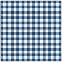 serwetki 2-war. gingham navy 33cmx33cm 50 szt.