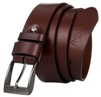 Szeroki, uniwersalny pasek męski ze skóry naturalnej licowej - Rovicky Długość paska 90