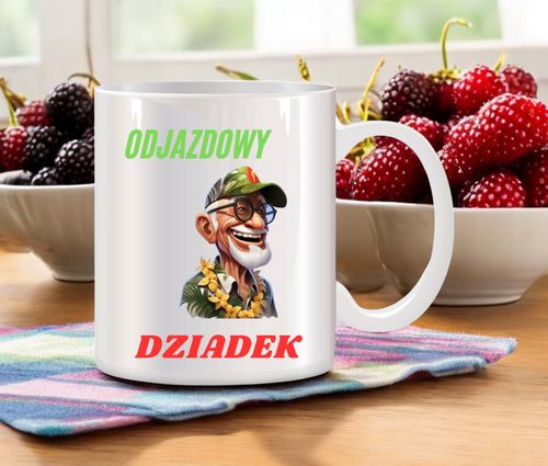 KUBEK Z NADRUKIEM ŚMIESZNY PREZENT DZIEŃ DZIADKA URODZINY IMIENINY DZIADEK na Arena.pl