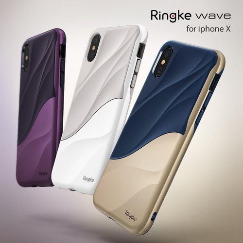 Etui Ringke Wave iPhone XS/X Metallic Purple na Arena.pl