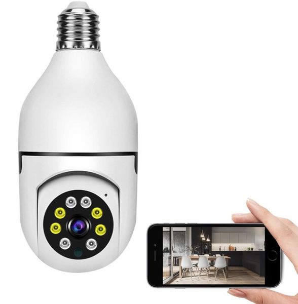 Mini Kamera WiFi w Żarówce Wewnętrzna Android Iphone Obrotowa Żarówka zdjęcie 9