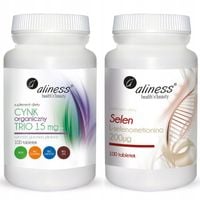 Aliness CYNK ORGANICZNY Trio 15 mg + SELEN L-selenometionina 200 mcg