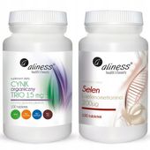 Aliness CYNK ORGANICZNY Trio 15 mg + SELEN L-selenometionina 200 mcg