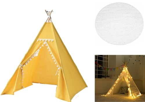 Namiot TIPI WIGWAM TEEPEE dla dzieci MATA +LAMPKI na Arena.pl