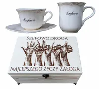 ELEGANCKI PREZENT DLA SZEFOWEJ, FILIŻANKA, KUBEK