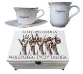 ELEGANCKI PREZENT DLA SZEFOWEJ, FILIŻANKA, KUBEK