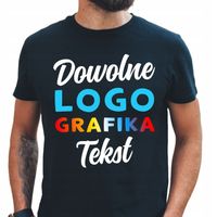 KOSZULKA T-SHIRT Z WŁASNYM NADRUKIEM ZDJĘCIEM TEKSTEM LOGO 100%