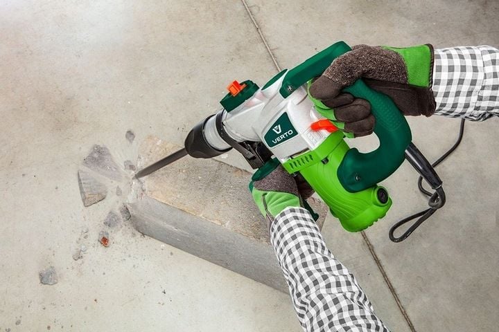 Młot udarowy SDS Plus sieciowe Verto 3,5 J 900 W 230 V zdjęcie 3